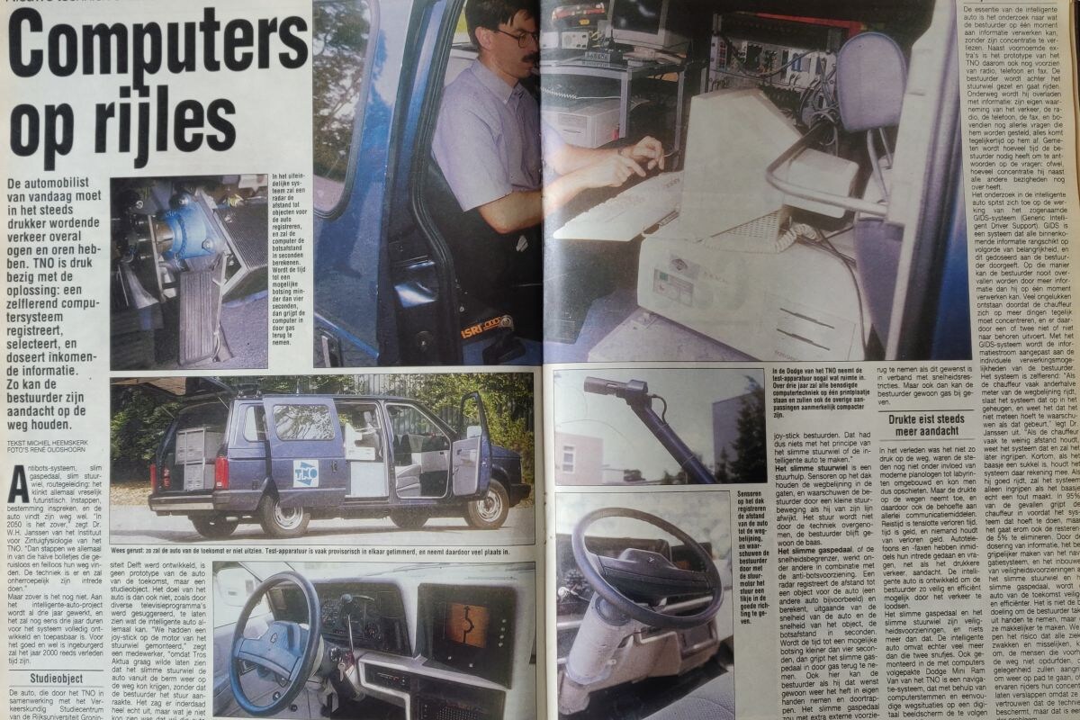Futuristische rijhulpsystemen in 1992 - Uit de Oude Doos