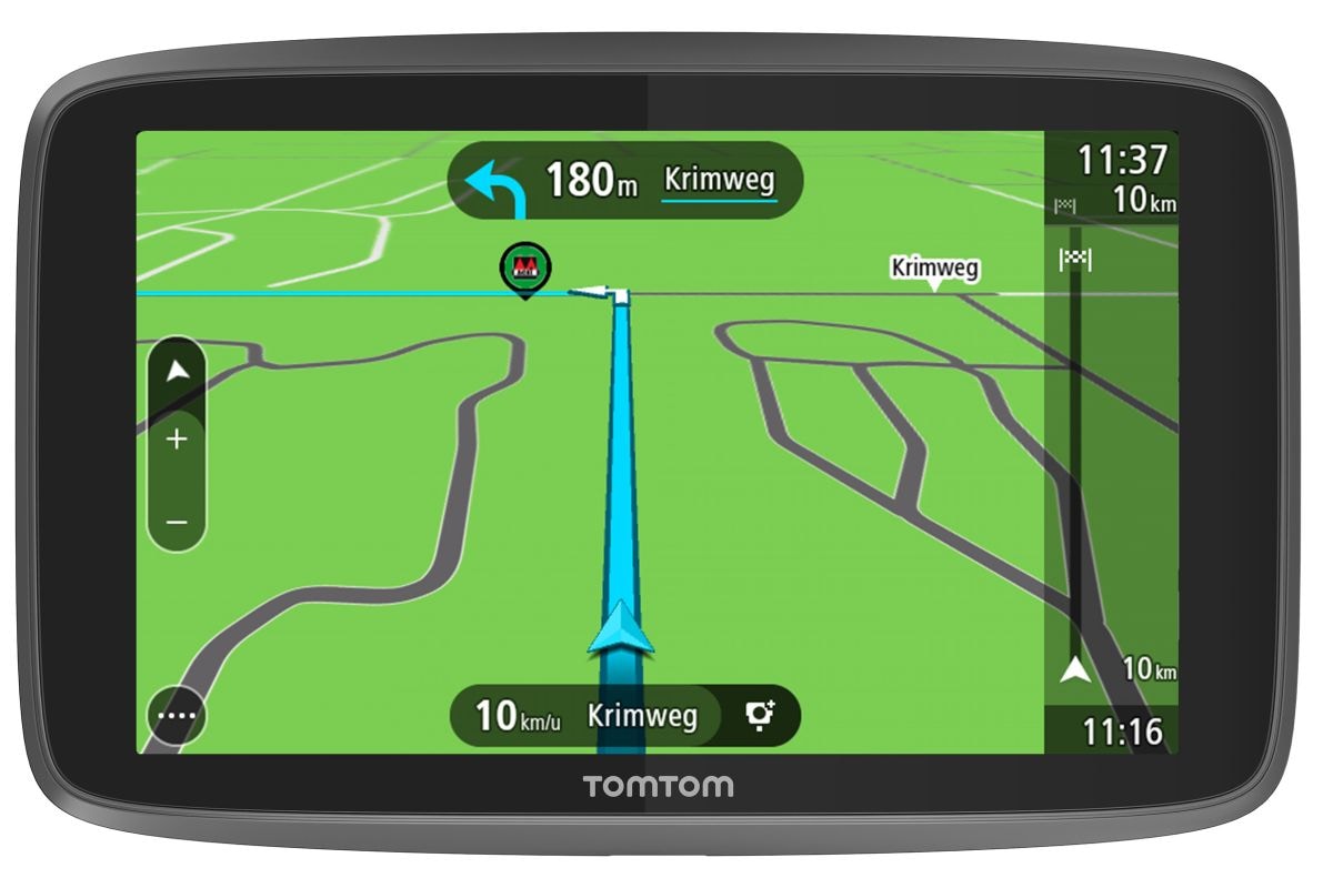 TomTom Go Camper test scherm ASCI camping