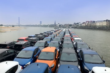 Ford Fiesta schip Rijn