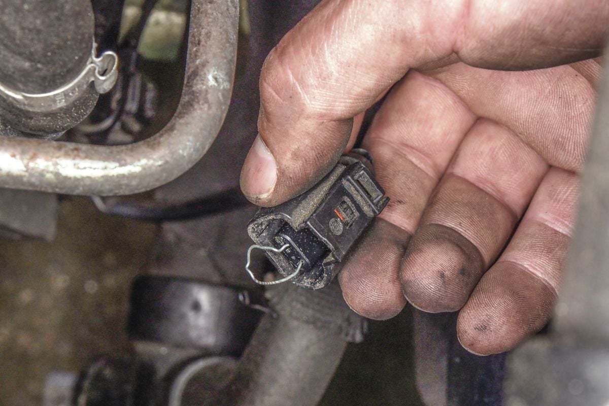 Oververhitte motor - draadklem