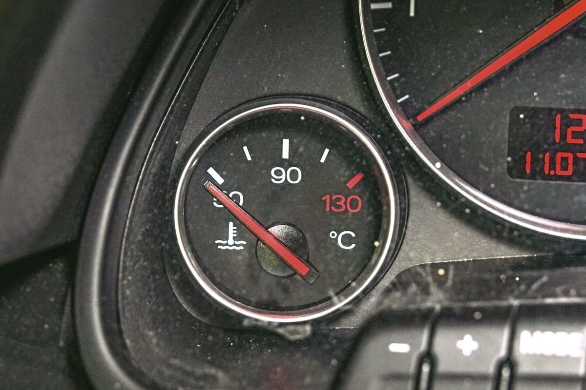 Oververhitte motor - temperatuurmeter 50