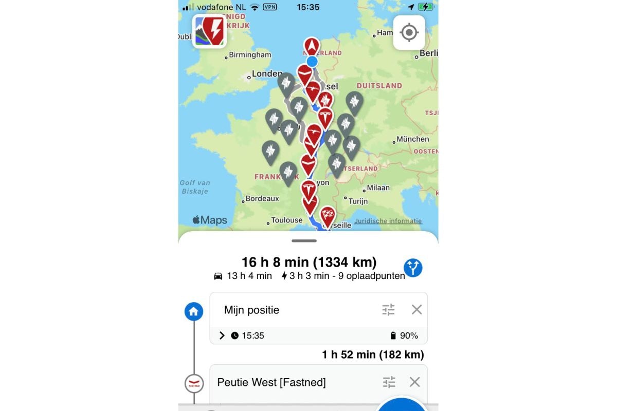 Laad apps A Better Route Planner