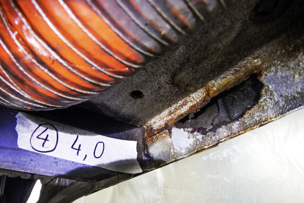 Roest bij campers Ford Transit 12 dorpel