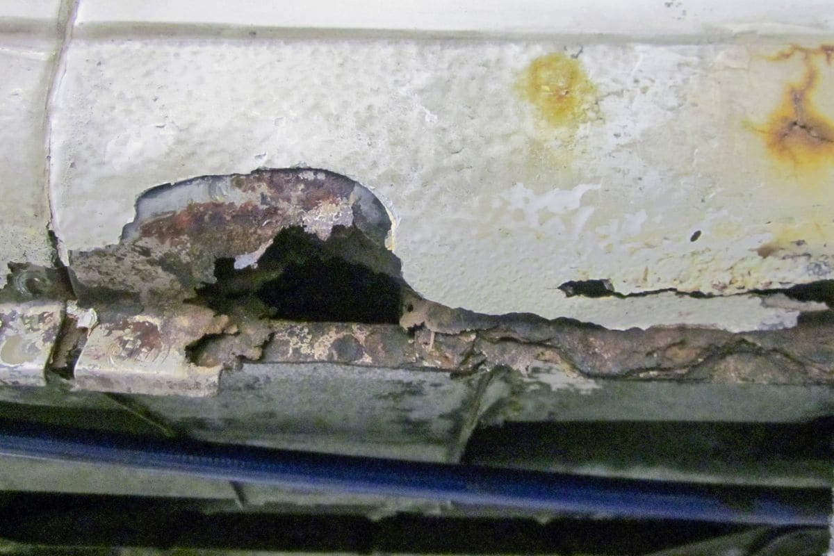 Roest bij campers Ducato - Jumper Dorpels