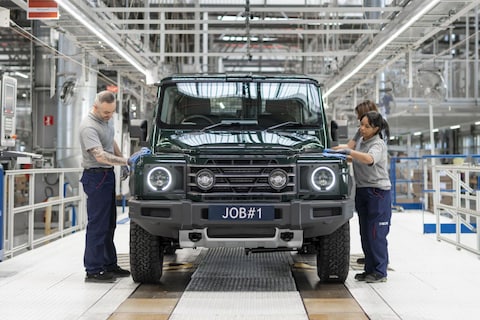 Ineos Grenadier (eindelijk) in productie