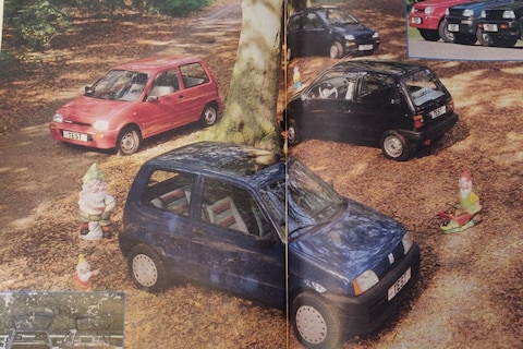 Fiat Cinquecento vs. drie Japanse kleintjes - Uit de Oude Doos
