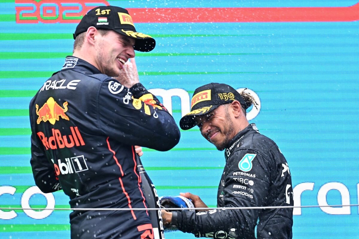 Max Verstappen Lewis Hamilton Mexico F1 2022 (ANP)