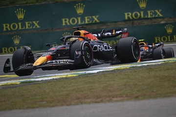 Verstappen Pérez Red Bull Brazilië F1 2022 (ANP)