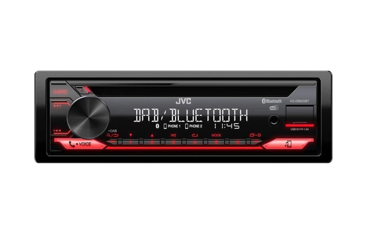 1-DIN DAB+ radio JVC