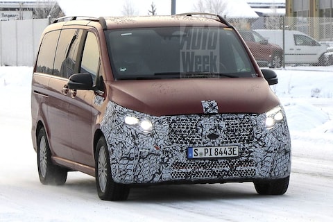 Gefacelifte elektrische Mercedes-Benz EQV weer gespot