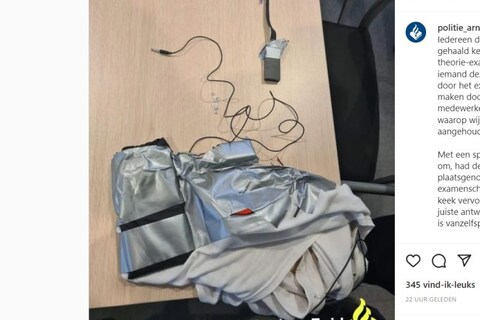 Theorie-examenkandidaat CBR doet veel moeite om te frauderen, maar slaagt niet