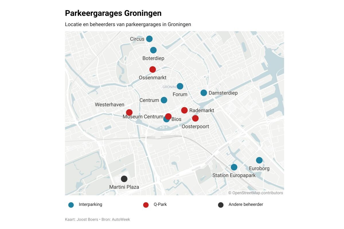 Parkeergarages in Groningen