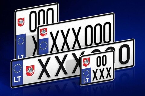 Nieuwe kentekenplaten voor Litouwen