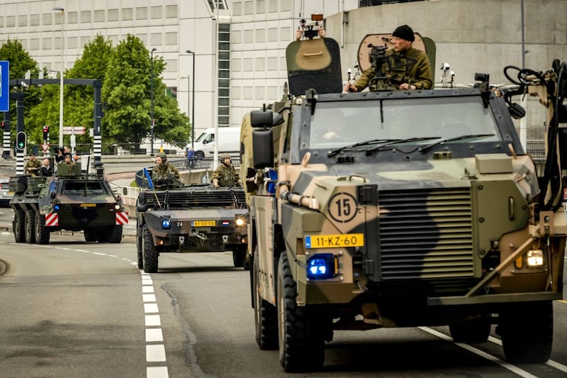 Militaire colonne (ANP)