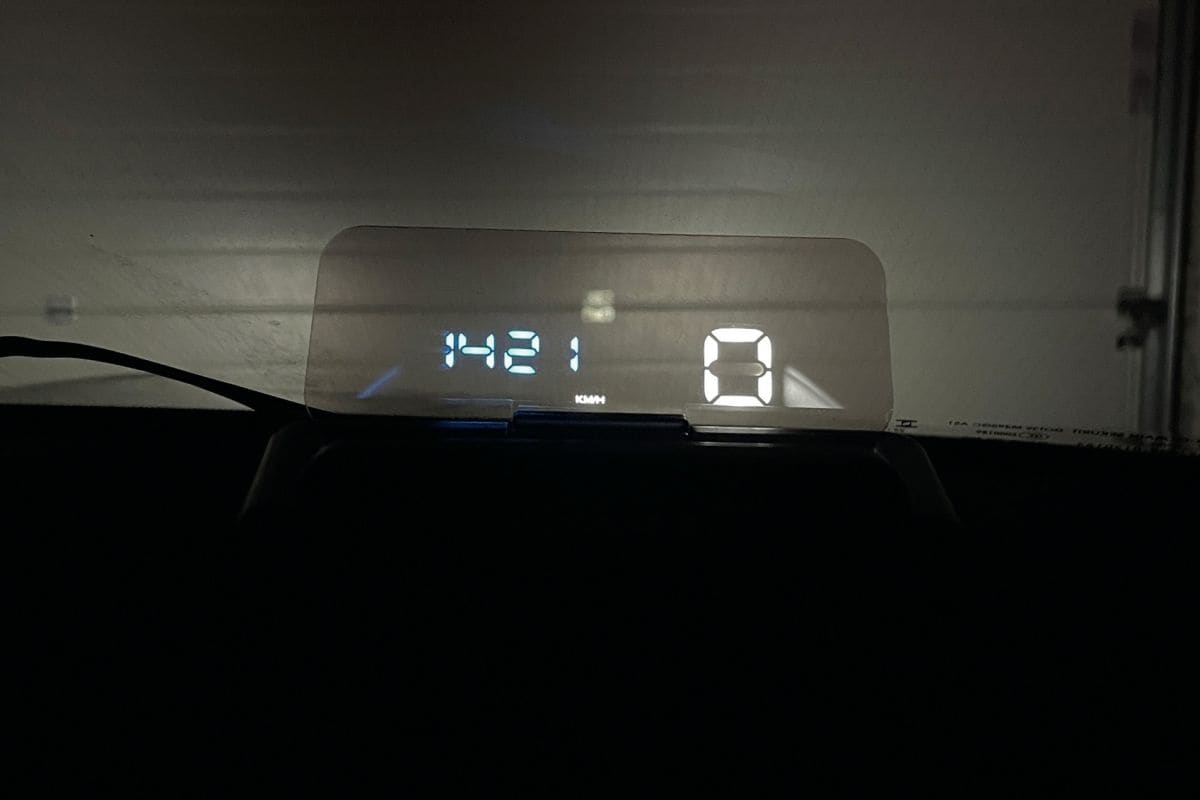 Test Head-up displays Cartrend 10 632 projectie
