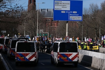 klimaat demonstratie extinction rebellion XR A12 Den Haag