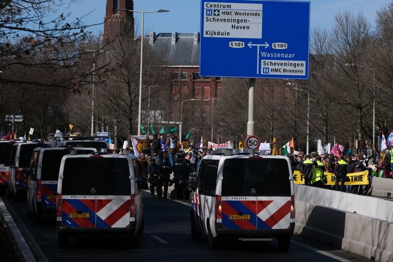 klimaat demonstratie extinction rebellion XR A12 Den Haag