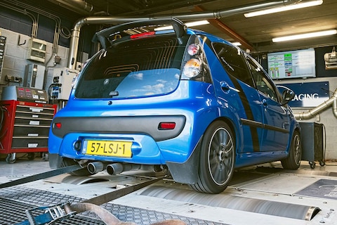 Peugeot 107 - Op de rollenbank