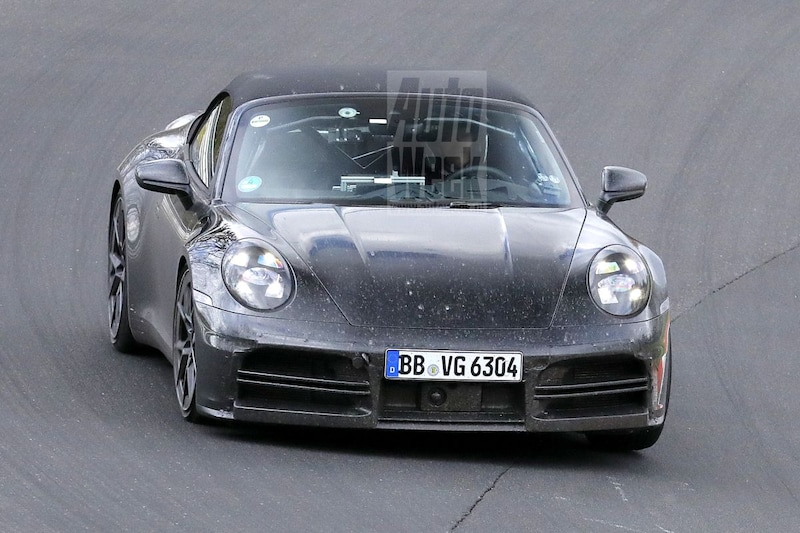 Porsche 911 Cabrio spyshots