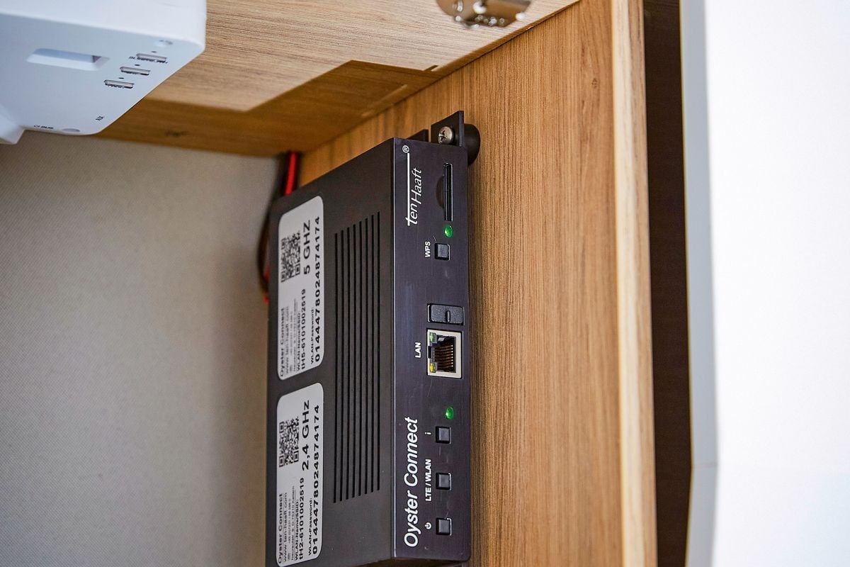 Wifi-router in camper - Montage router