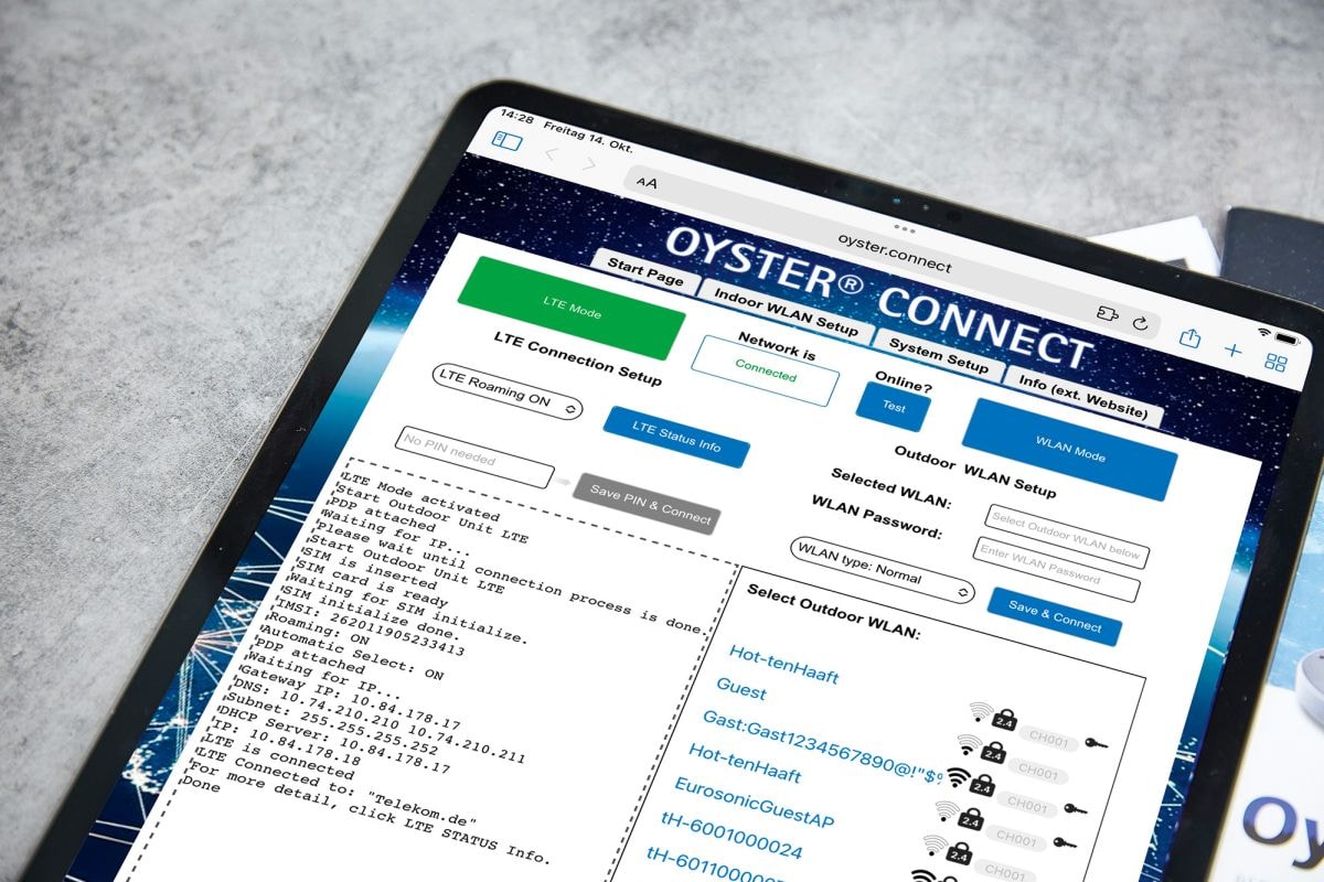 Wifi-router in camper - instellen browser