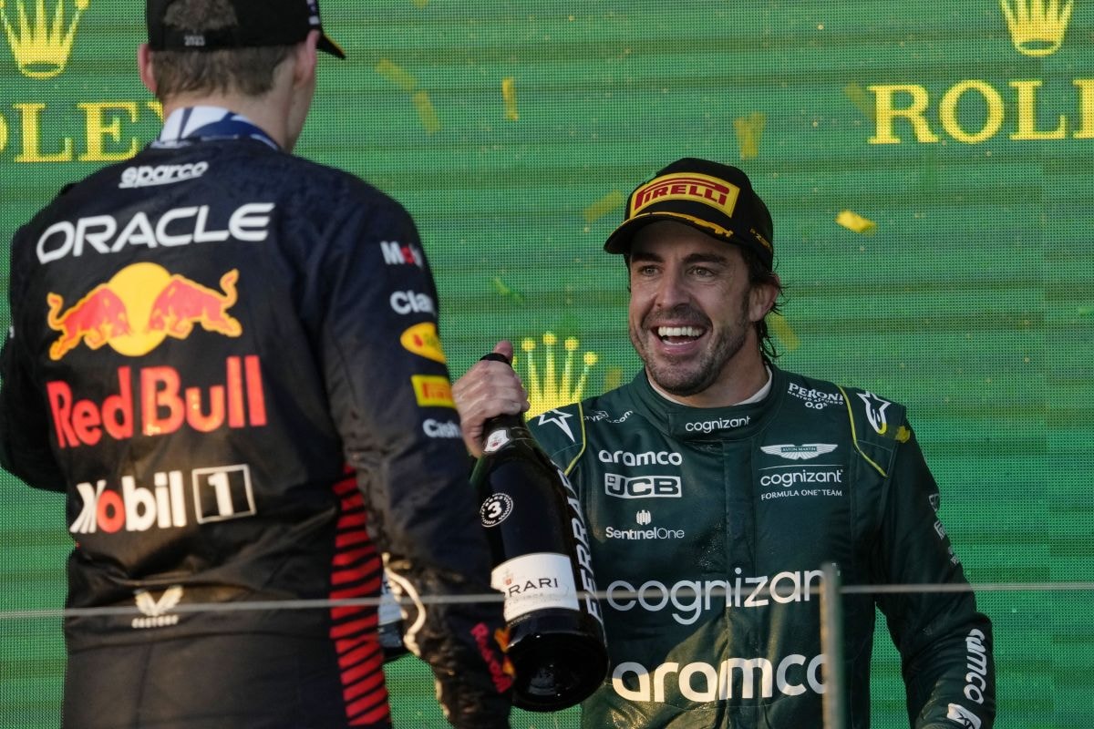 Verstappen Alonso Australië F1 2023 (ANP)