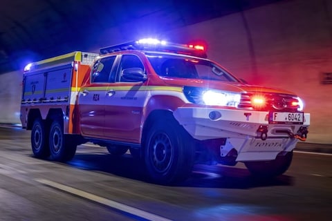 Speciale brandweerwagen om brandende EV's te blussen