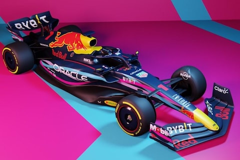 Red Bull RB19 in speciale kleurstelling voor GP Miami