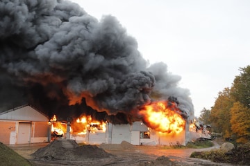 Caravanstalling - Brand (ANP)