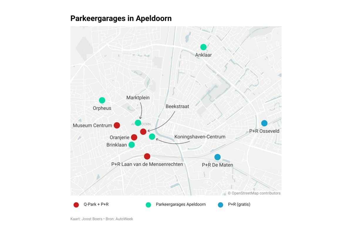 Parkeergarages in Apeldoorn
