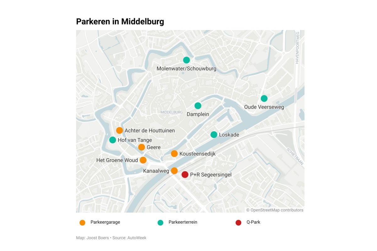 Parkeren in Middelburg