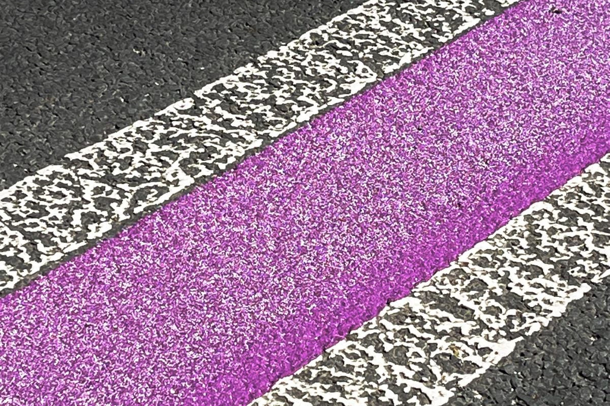 Paarse middenstreep N225 N402