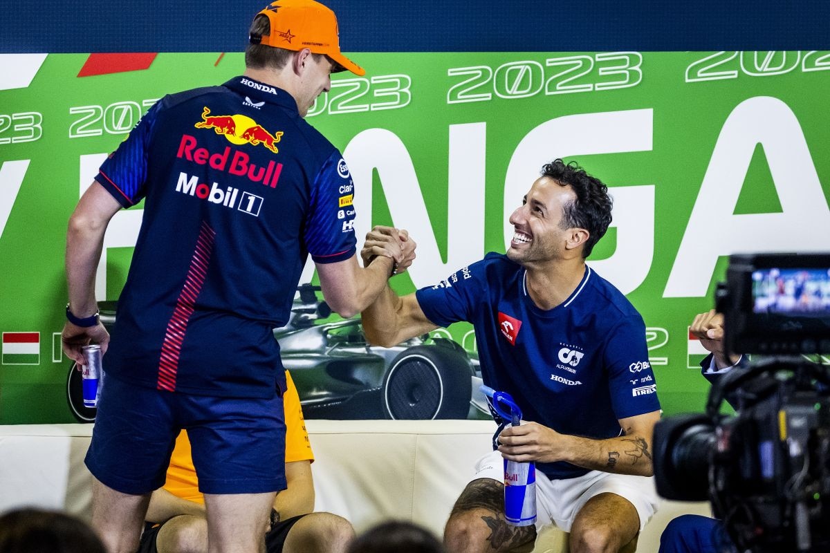 Verstappen Ricciardo Hongarije F1 (ANP)