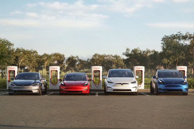 Tesla line-up modellen serie sexy