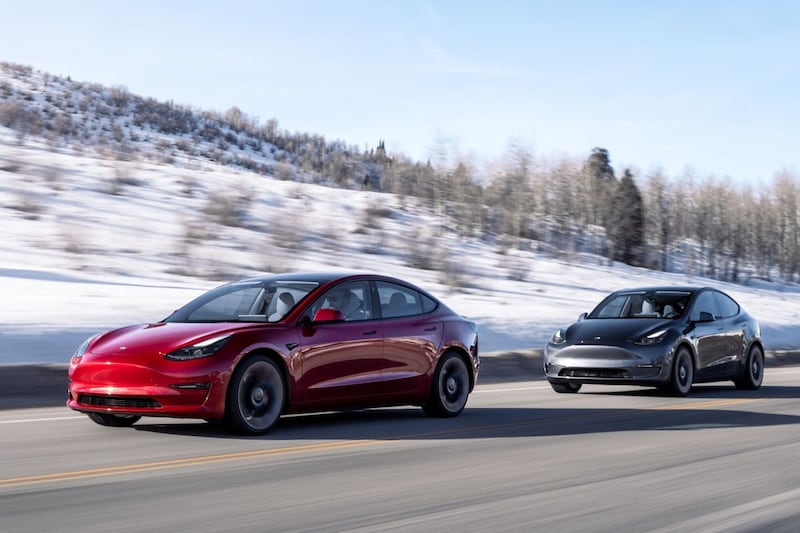 Tesla line-up modellen serie sexy