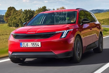 Skoda elektrische stationwagon (Illustratie: Larson)