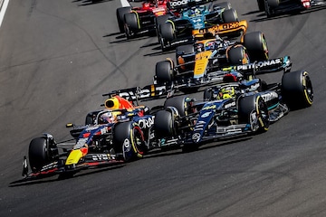 Max Verstappen Lewis Hamilton GP Hongarije 2023 (ANP)