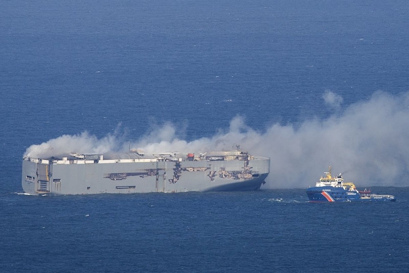 Vrachtschip Fremantle Highway (ANP)