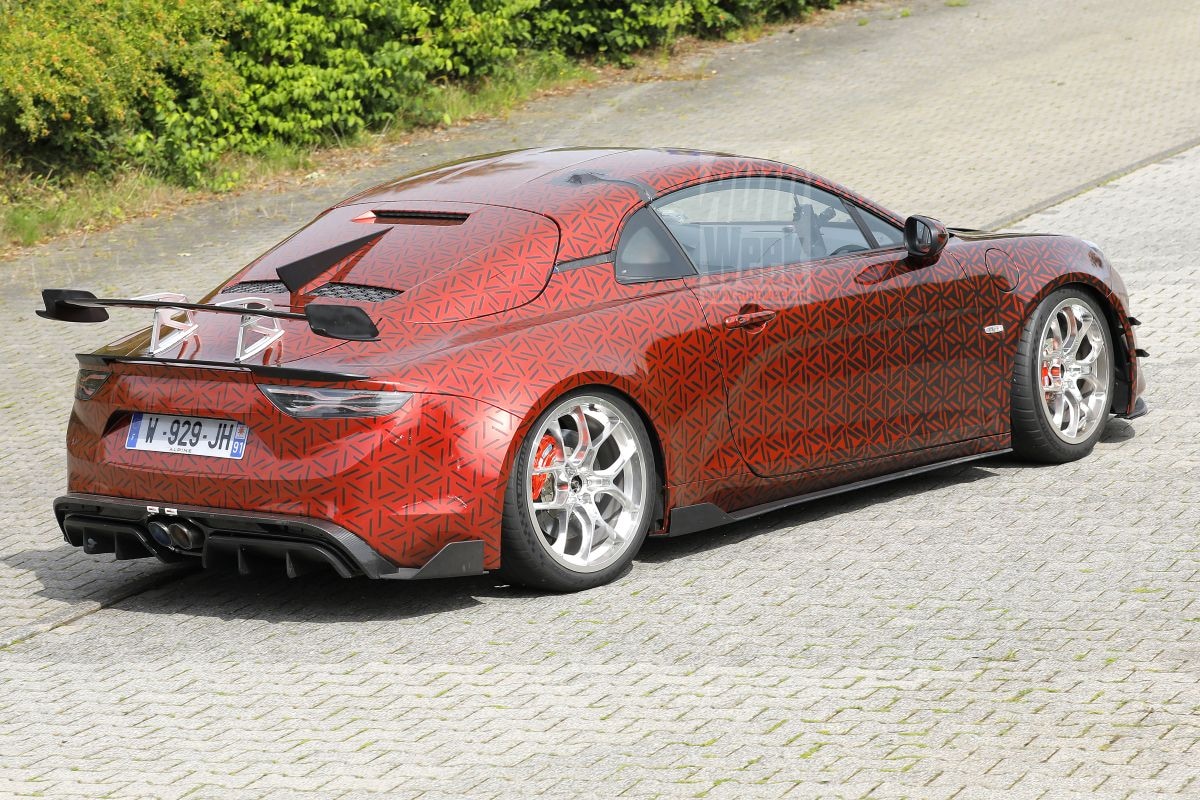 Alpine A110 spyshots