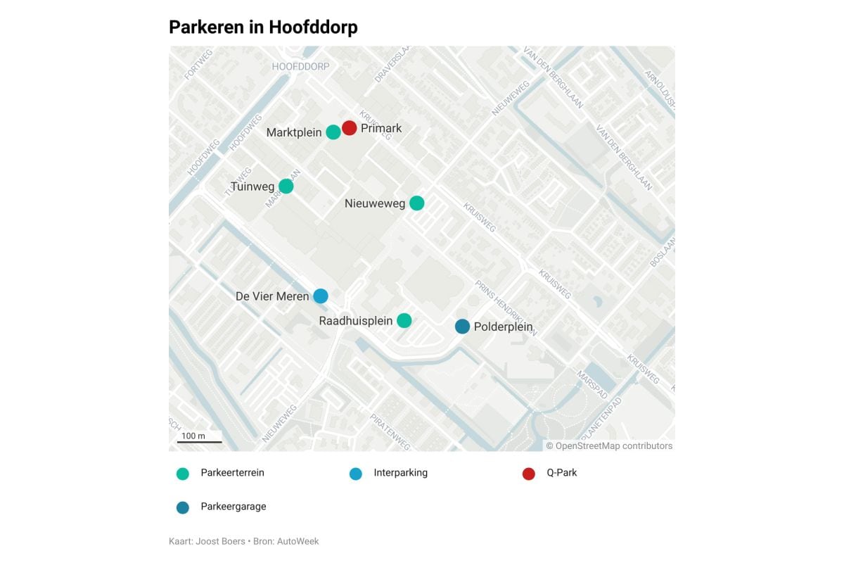 Parkeren in Hoofddorp