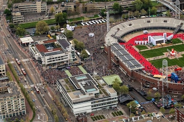 Olympisch Stadion luchtfoto evenement concert Move