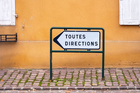 Waar leiden de borden ‘Toutes Directions’ naartoe?