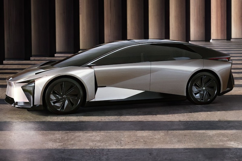 Nieuwe elektrische Lexus die symbool staat voor nieuwe generatie EV's, komt niet