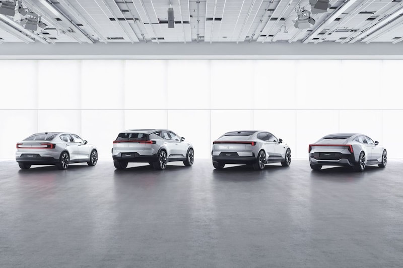 Polestar 2, 3, 4 en 5