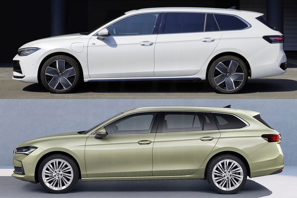Skoda Superb Combi en Volkswagen Variant