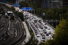 Spits, spitsuur, snelweg Amsterdam A10 Zuidas (ANP)