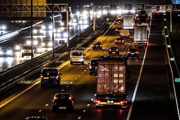 Spits, spitsuur, snelweg avond (ANP)