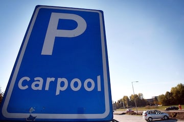 Carpool - verkeersbord (ANP)