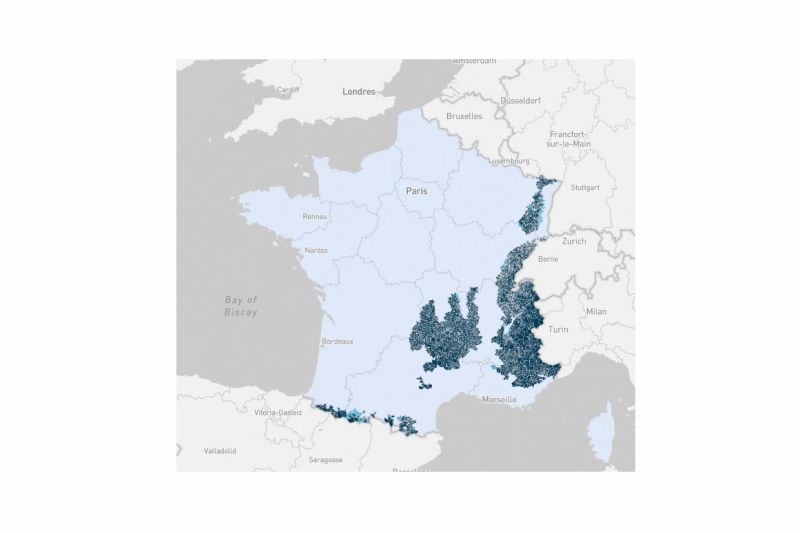 Franse regio's winterbanden 3PMSF of sneeuwkettingen