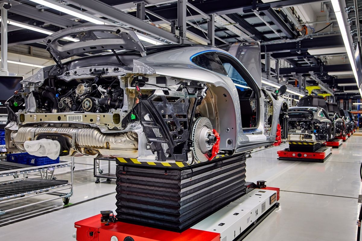 Porsche fabriek Stuttgart Zuffenhausen